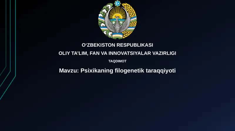 Psixikaning filogenetik taraqqiyoti