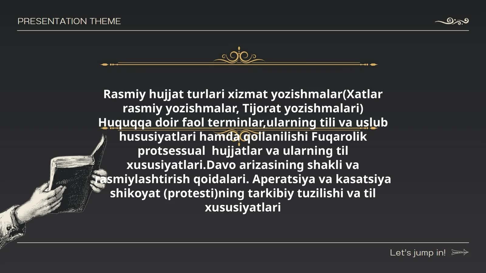 Rasmiy hujjat turlari xizmat yozishmalar
