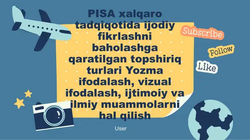 PISA xalqaro tadqiqotida ijodiy fikrlashni baholash