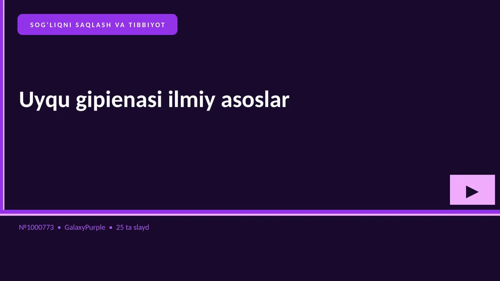 Uyqu gipienasi ilmiy asoslar