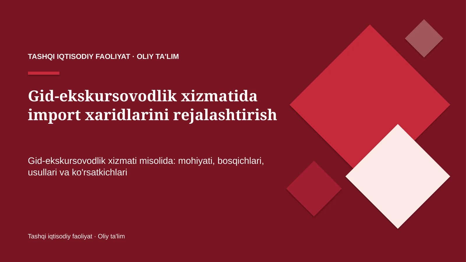 gid ekskursovodlik xizmatida import xaridlarini rejalashtirish 5198