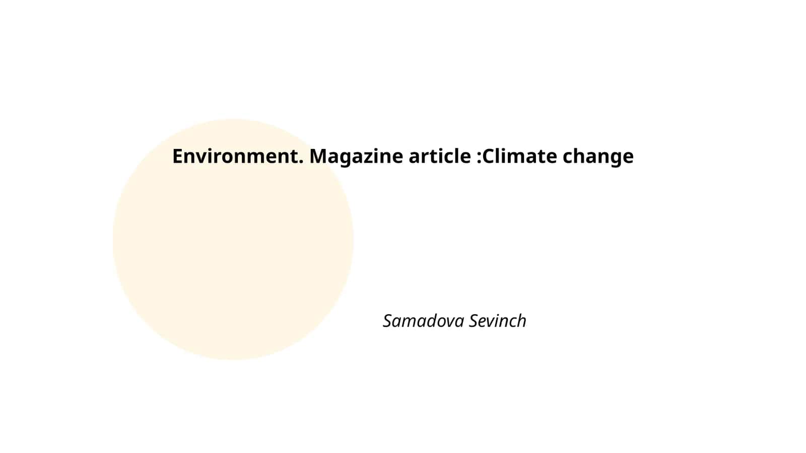 Climate Change and Its Impact on Global Ecosystems