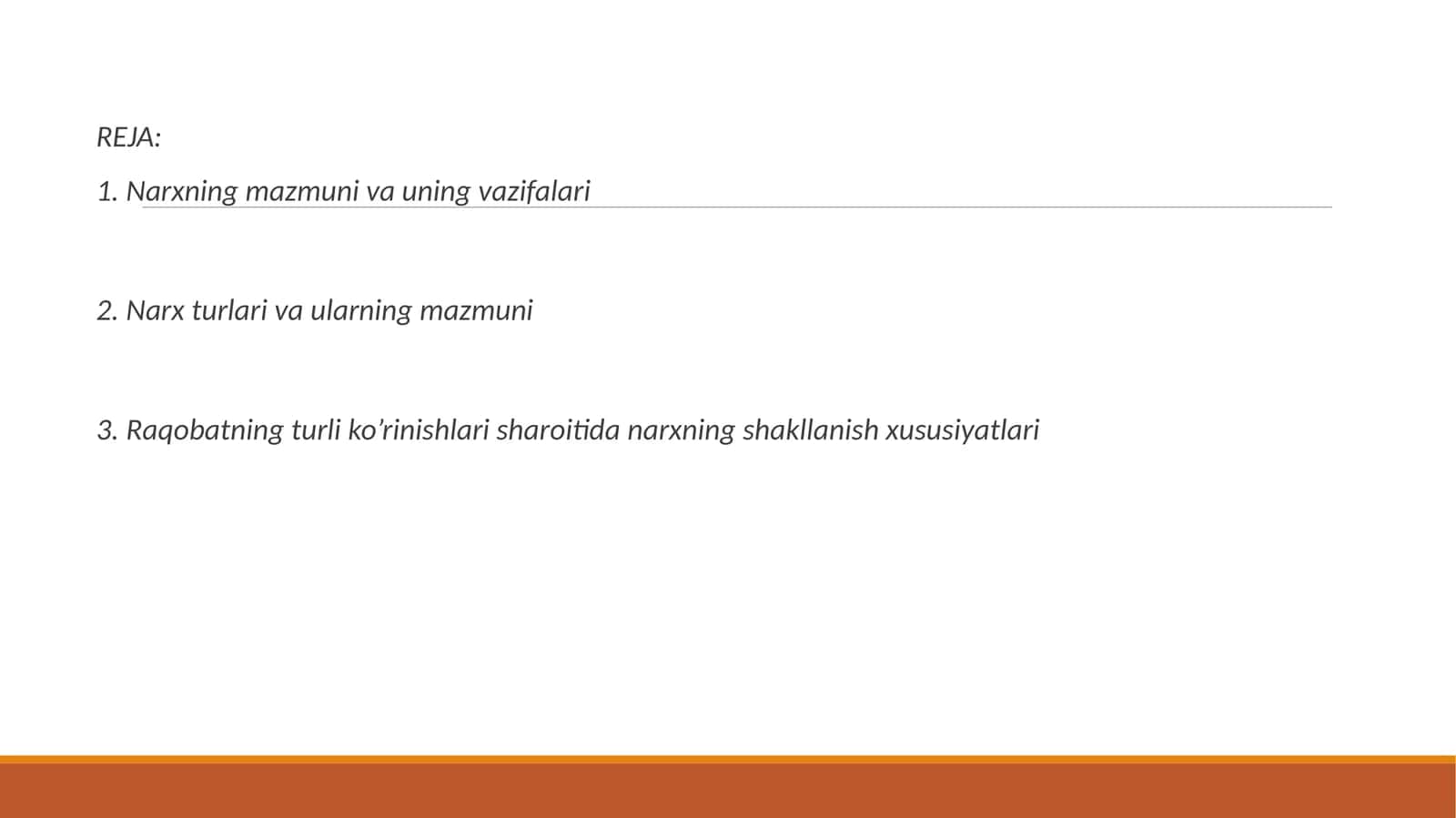 Narxningmazmunivauningvazifalari