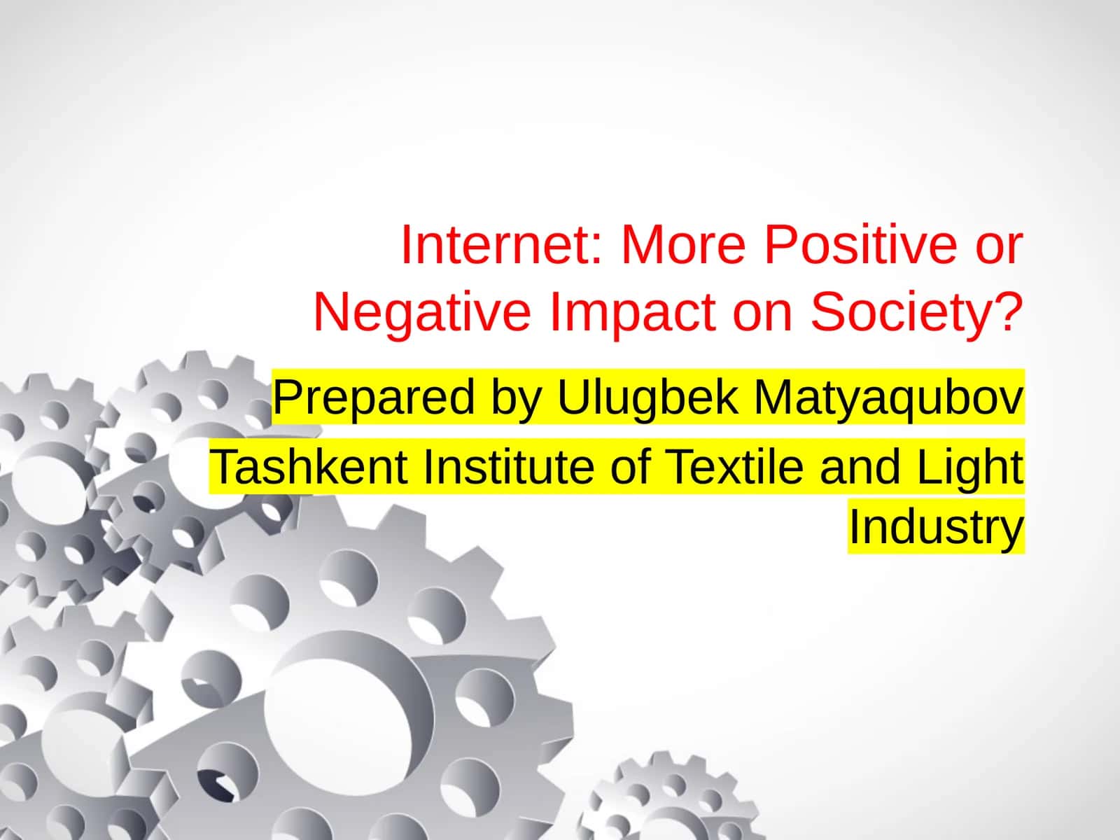 Internet: More Positive or Negative Impact on Society?