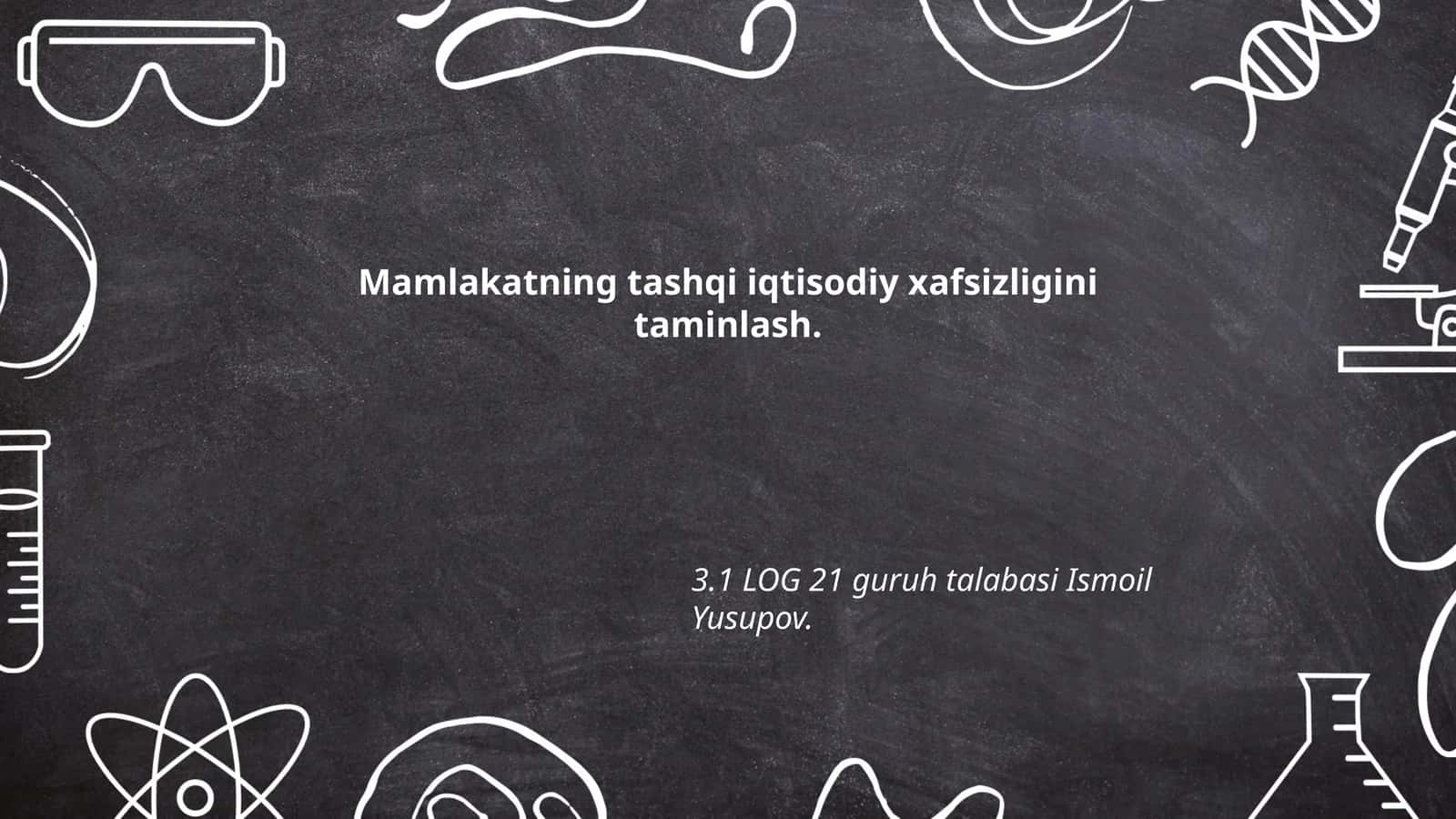 Tashqi iqtisodiy xafsizlik