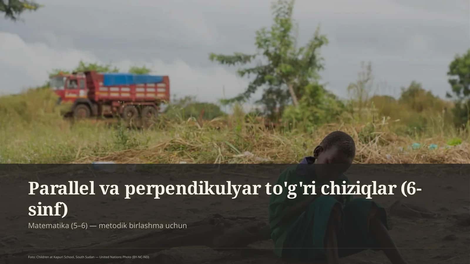 Parallel va perpendikulyar to'g'ri chiziqlar (6-sinf)