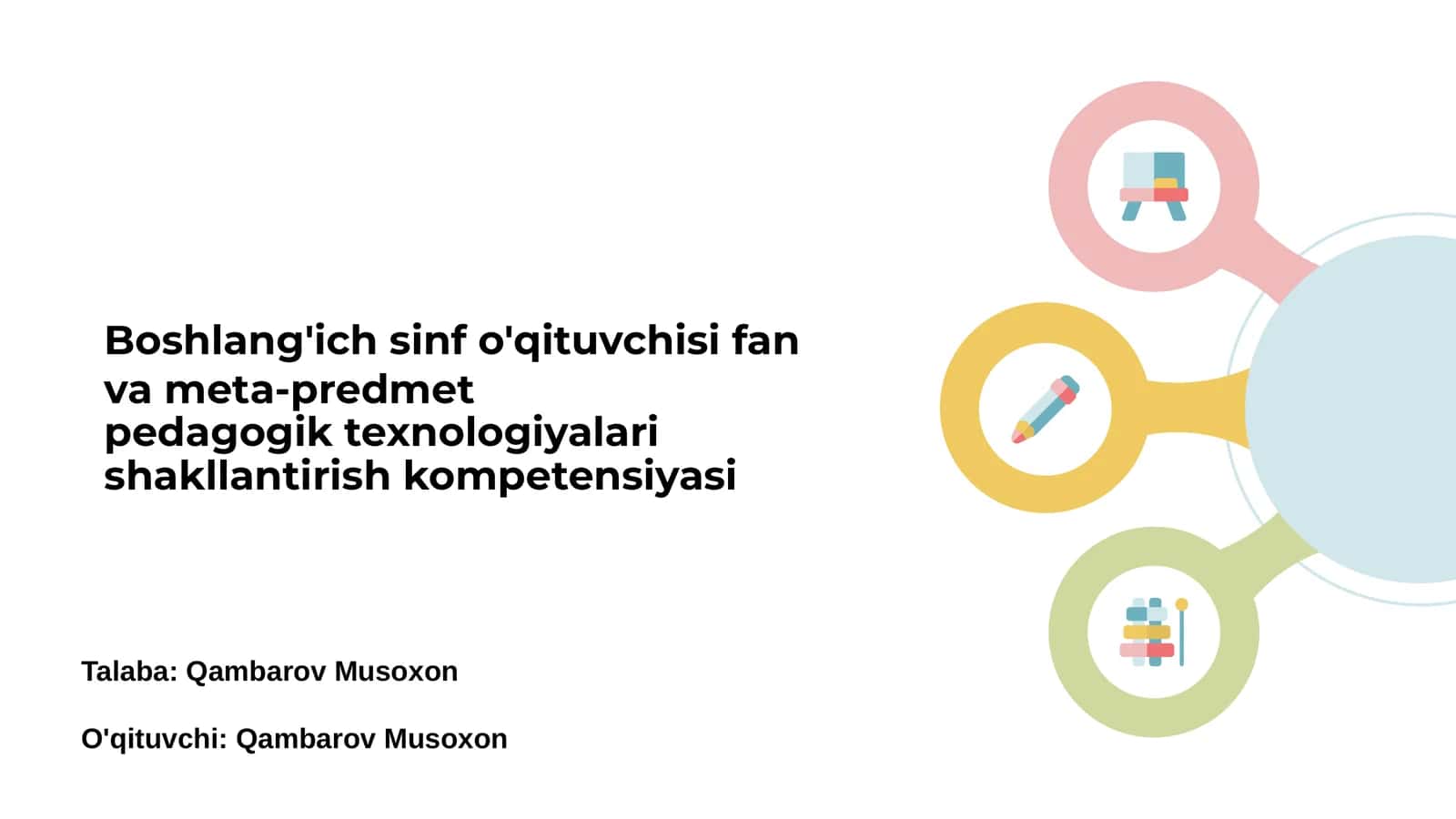 Zamonaviy pedagogik yondashuvlar