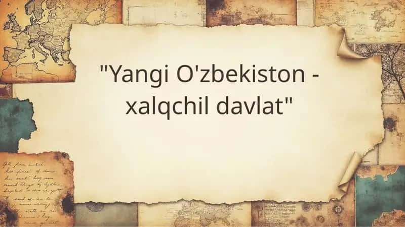Yangi O'zbekiston-xalqchil davlat