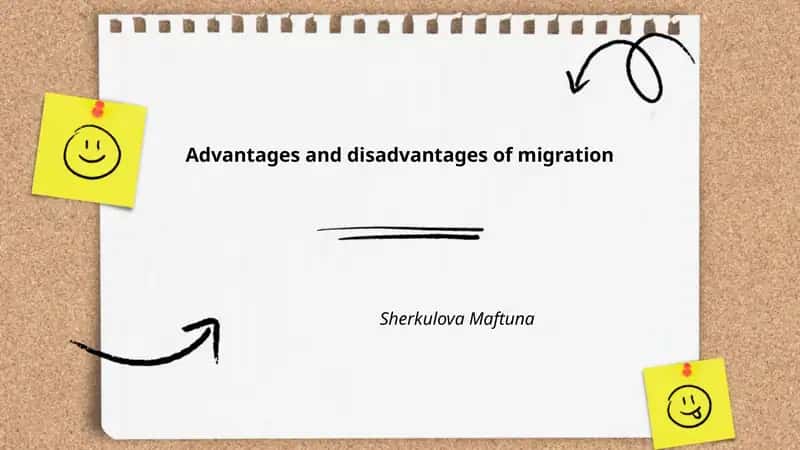 Advantages and disadvantages of migration