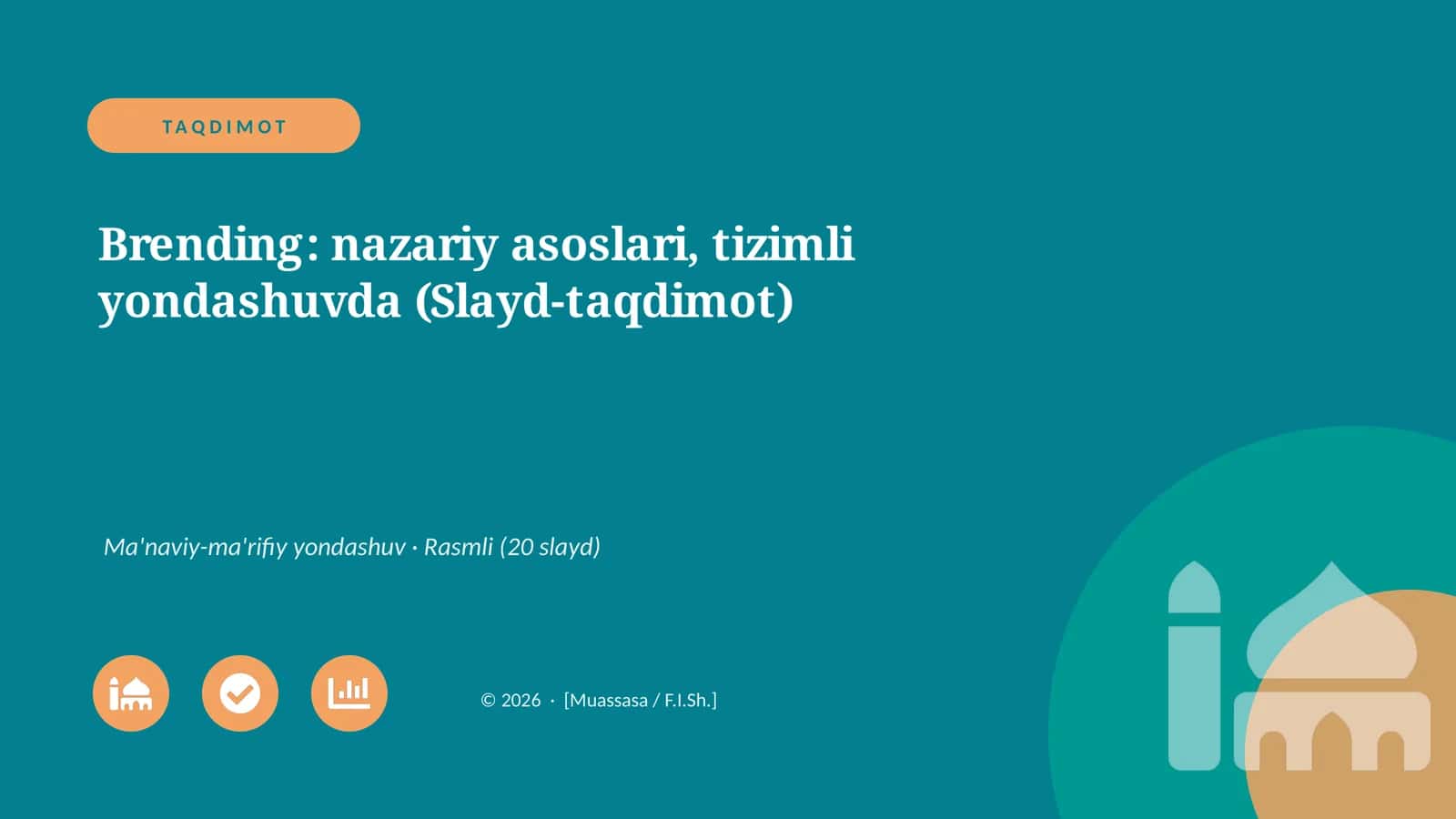 Brending: nazariy asoslari, tizimli yondashuvda (Slayd-taqdimot)