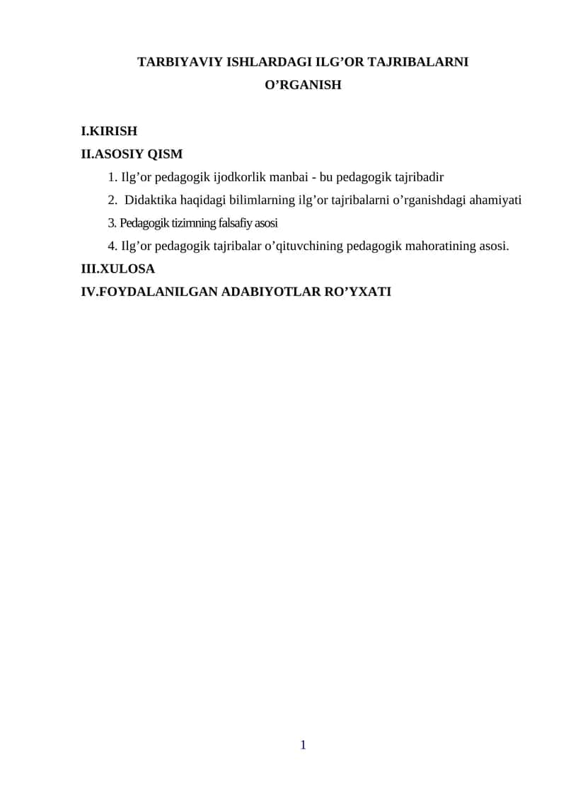 Barkamol avlod Davlat dasturi