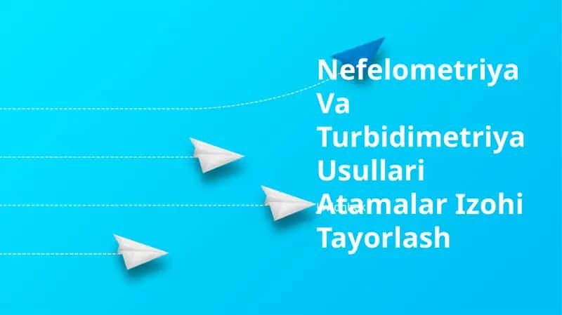Nefelometriya Va Turbidimetriya Usullari