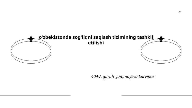 O'zbekistonda sog'liqni saqlash tizimining tashkil etilishi