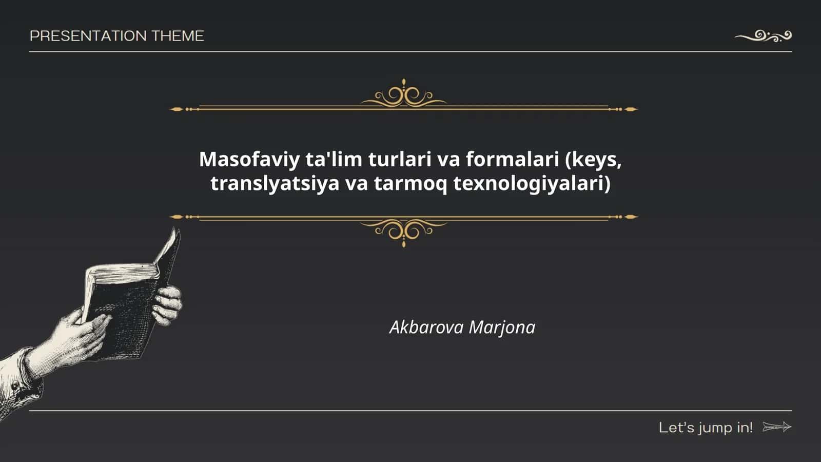 Masofaviy ta'lim turlari va formalari