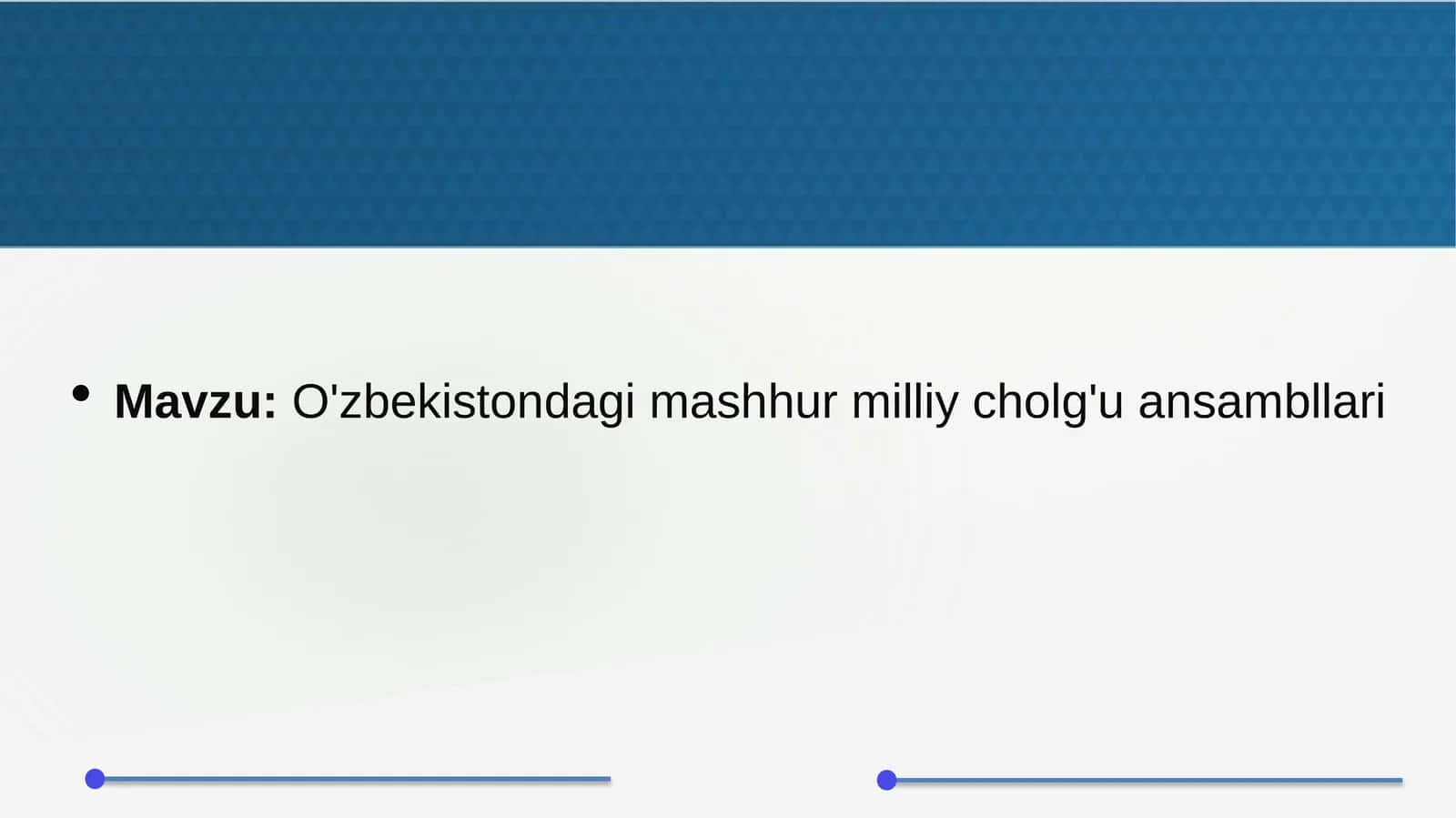 O'zbekistondagi mashhur milliy cholg'u ansambllari