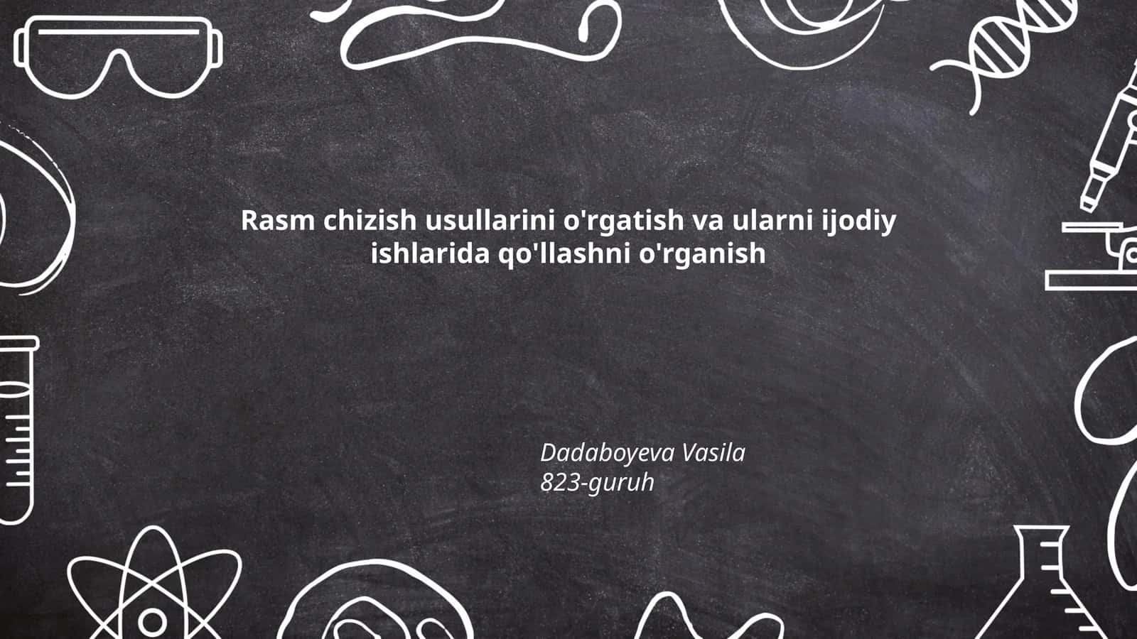 Perspektiva va chizish usullari tasviriy san'atda