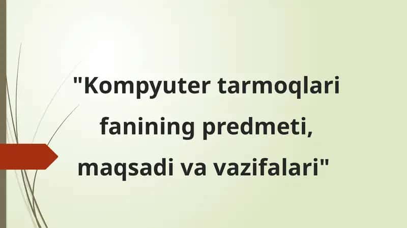 Kompyuter tarmoqlari