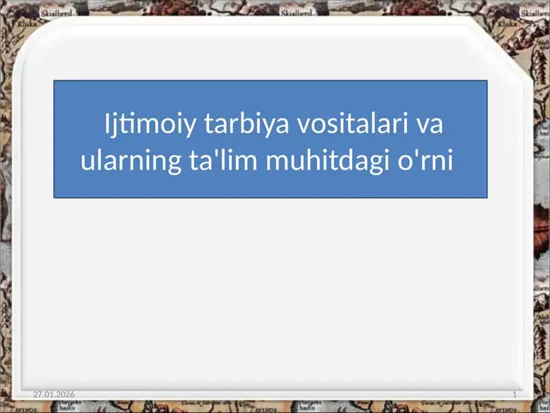 Tarbiyaijtimoiyhodisa