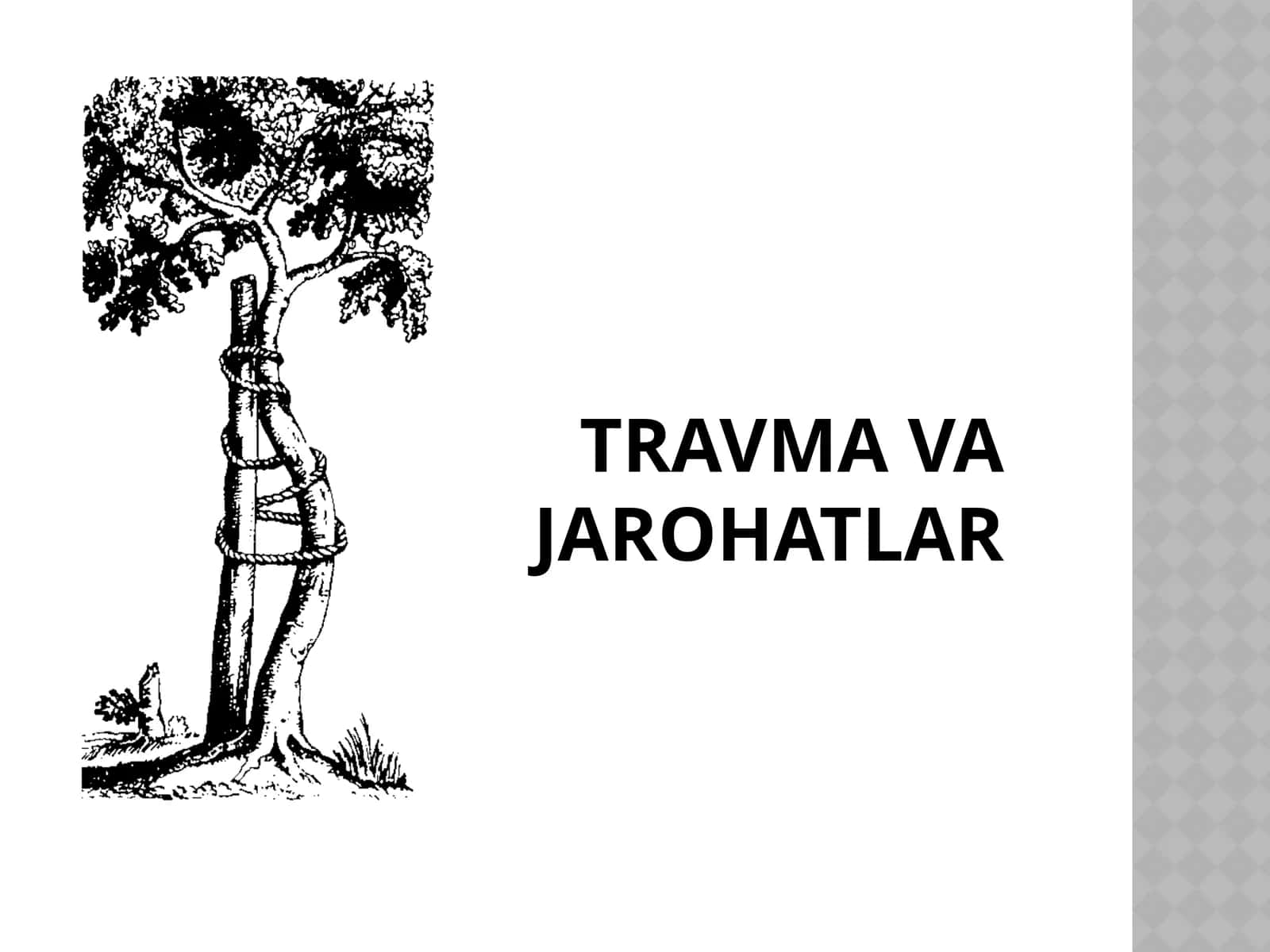 Travma va jarohatlar | TRAVMA Travmatologiya Shikastlanish