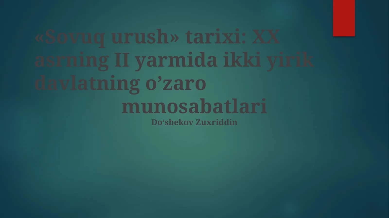 Sovuq urush
