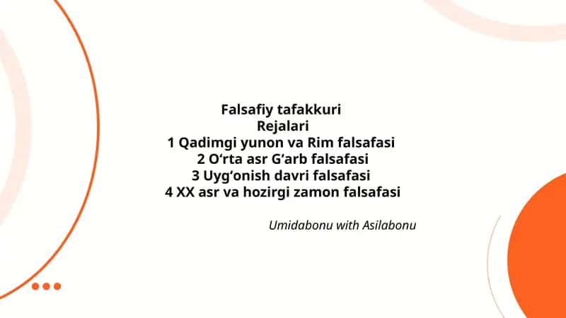 Falsafiy tafakkuri