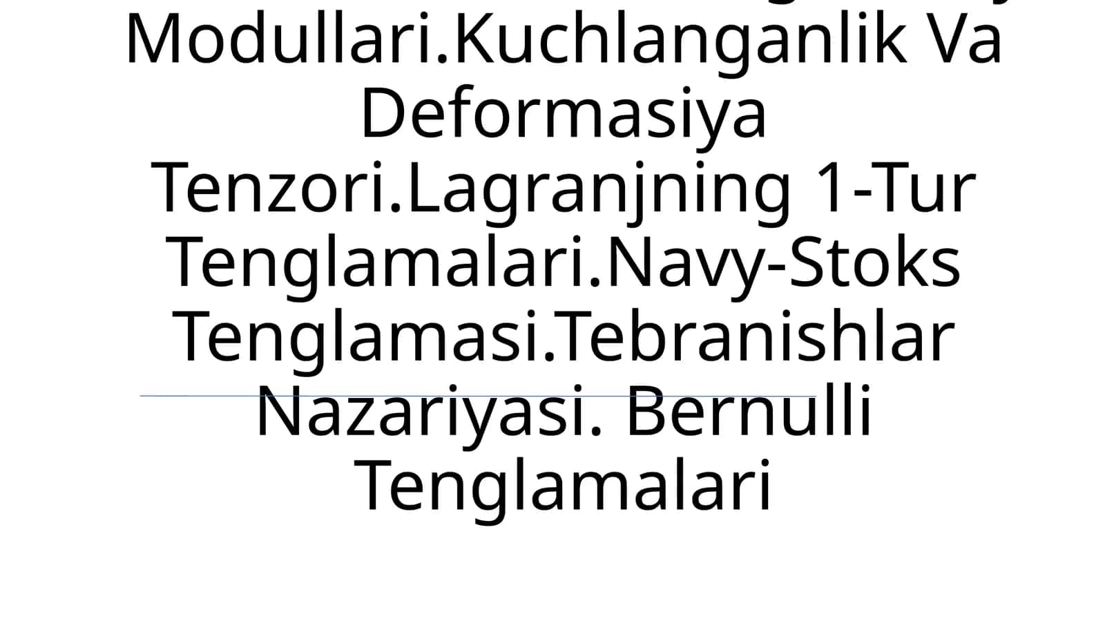 Suyuqliklar Mexanikasi