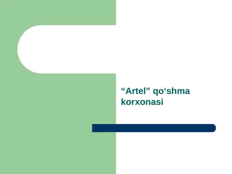 Artel qo‘shmakorxonasi