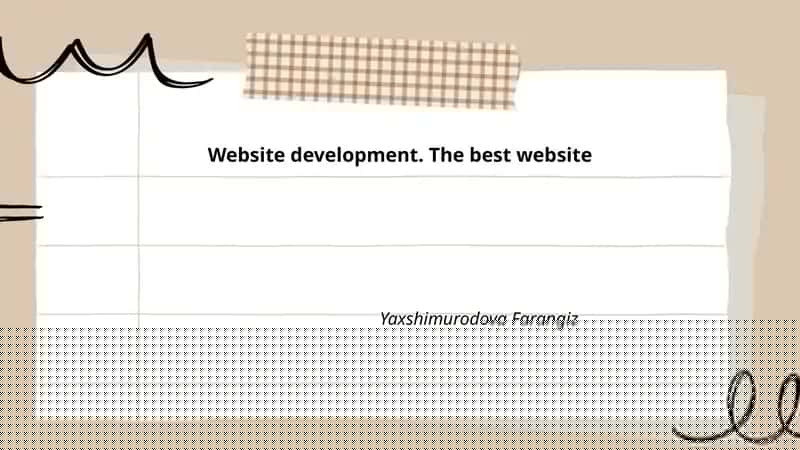 Website development