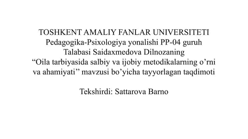 Sh. M. Mirziyayev asarlarida ta’lim tarbiya masalalari