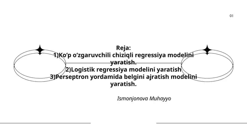 Ko‘p o‘zgaruvchili chiziqli regressiya modeli