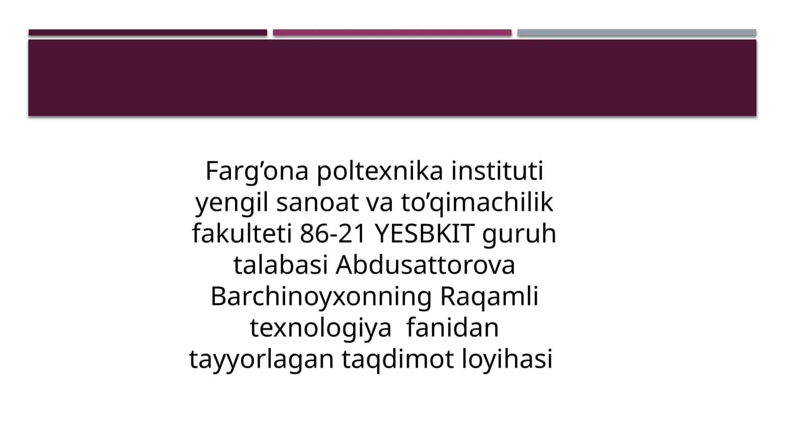 Mavzu: Raqamli iqtisodiyot hususiyatlari