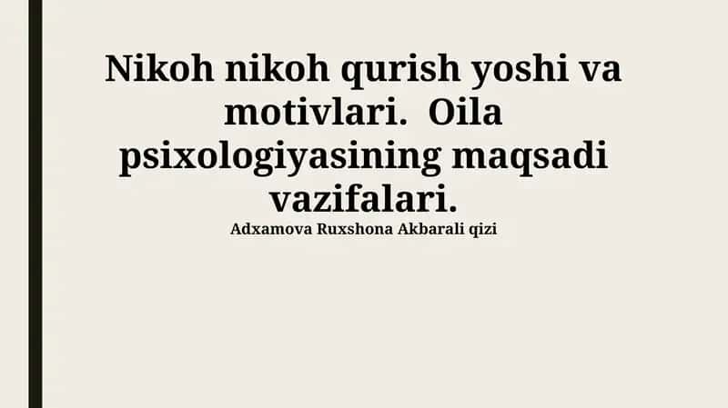 Oilaviy Psixologiya