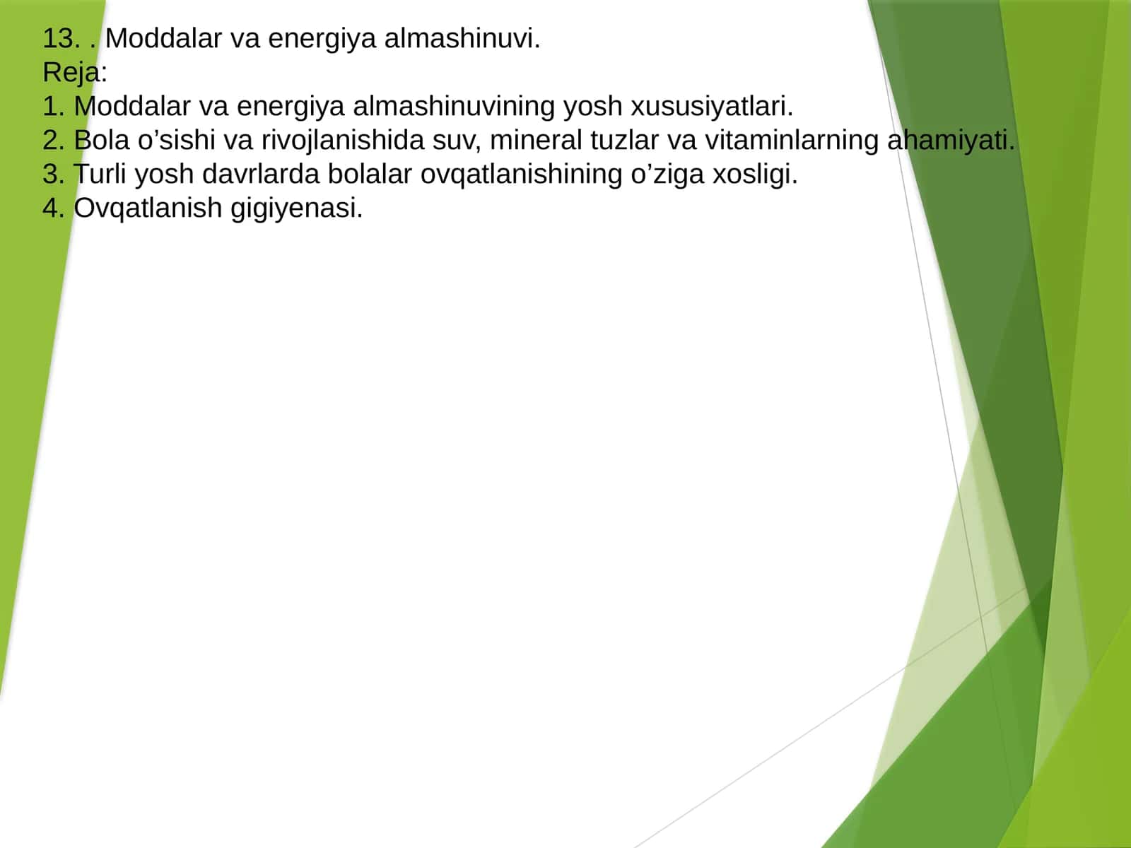 Moddalar va energiya almashinuvi