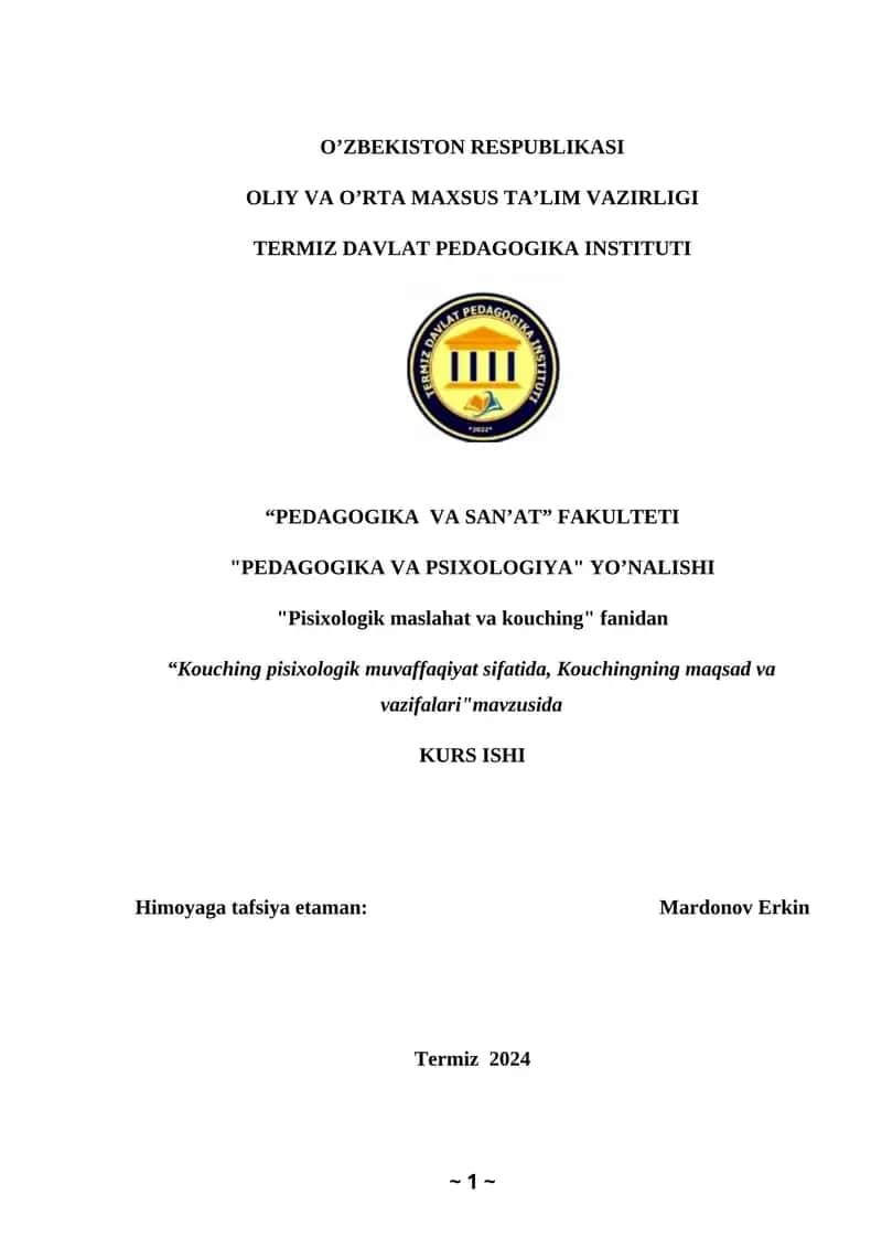 Kouching Pisixologik Muvaffaqiyat