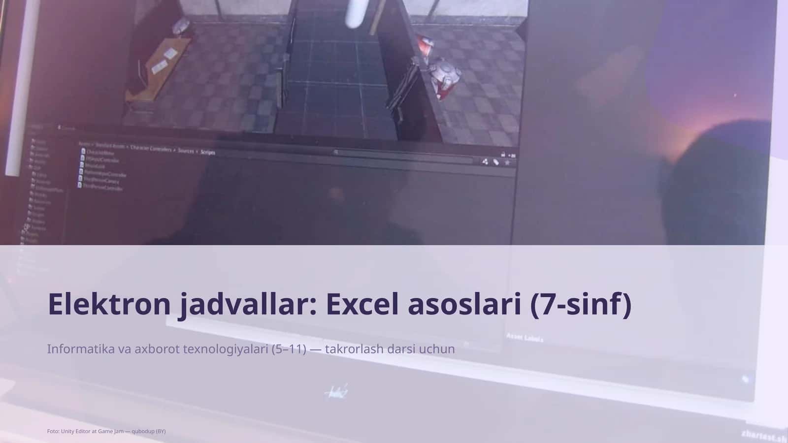 Elektron jadvallar: Excel asoslari (7-sinf)