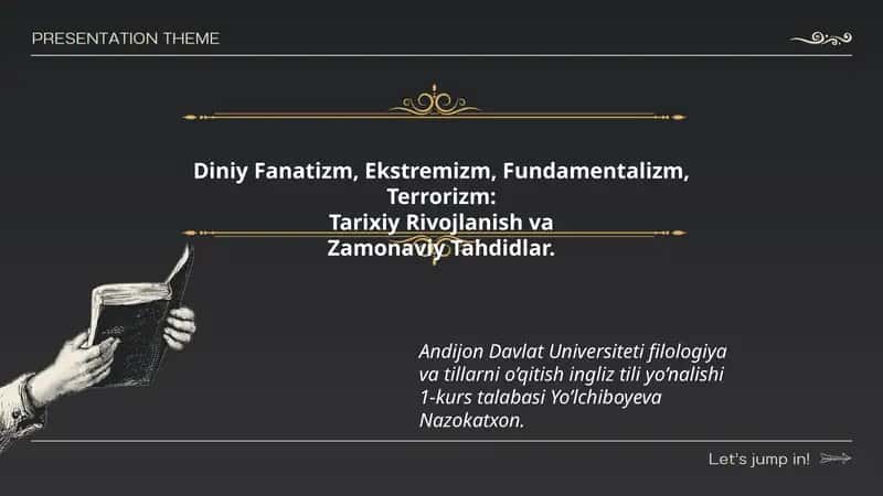 Diniy Fanatizm, Ekstremizm, Fundamentalizm, Terrorizm: Tarixiy Rivojlanish va Zamonaviy Tahdidlar