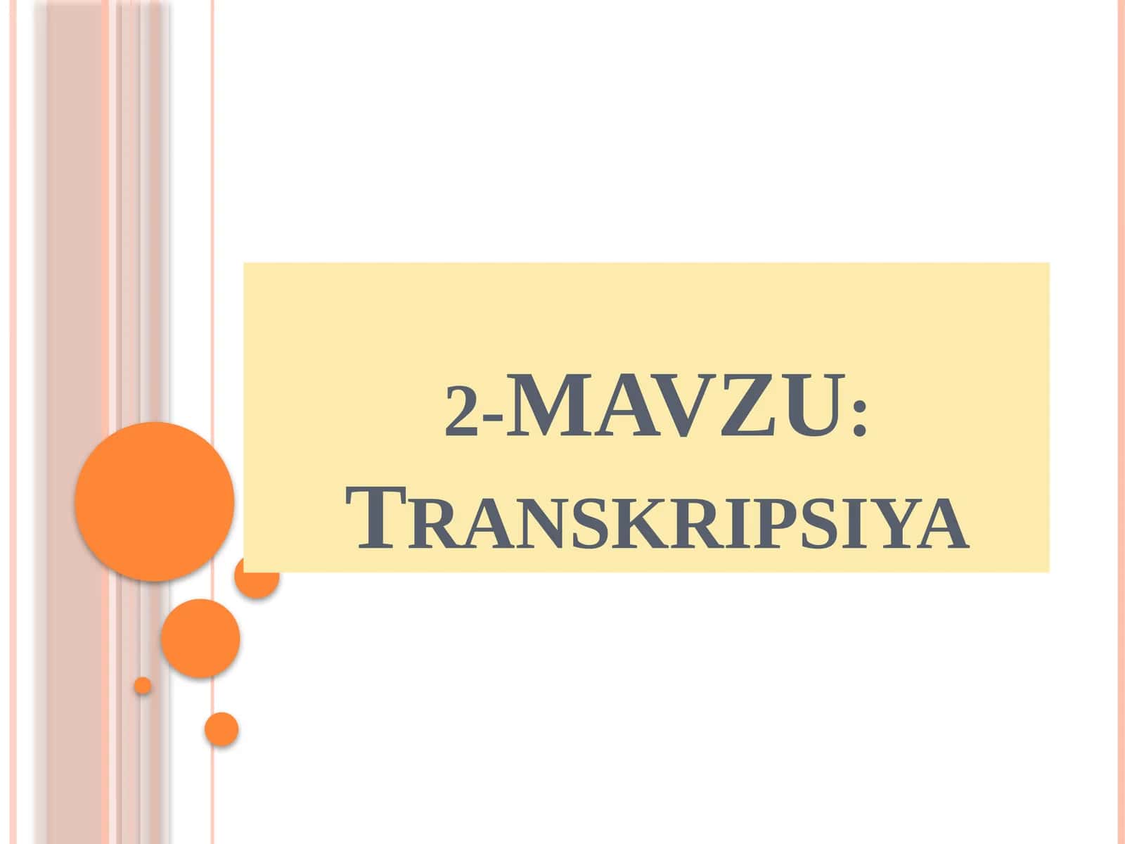 Transkripsiya