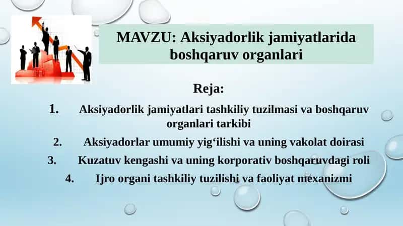 Aksiyadorlikjamiyatlaridaboshqaruvorganlari