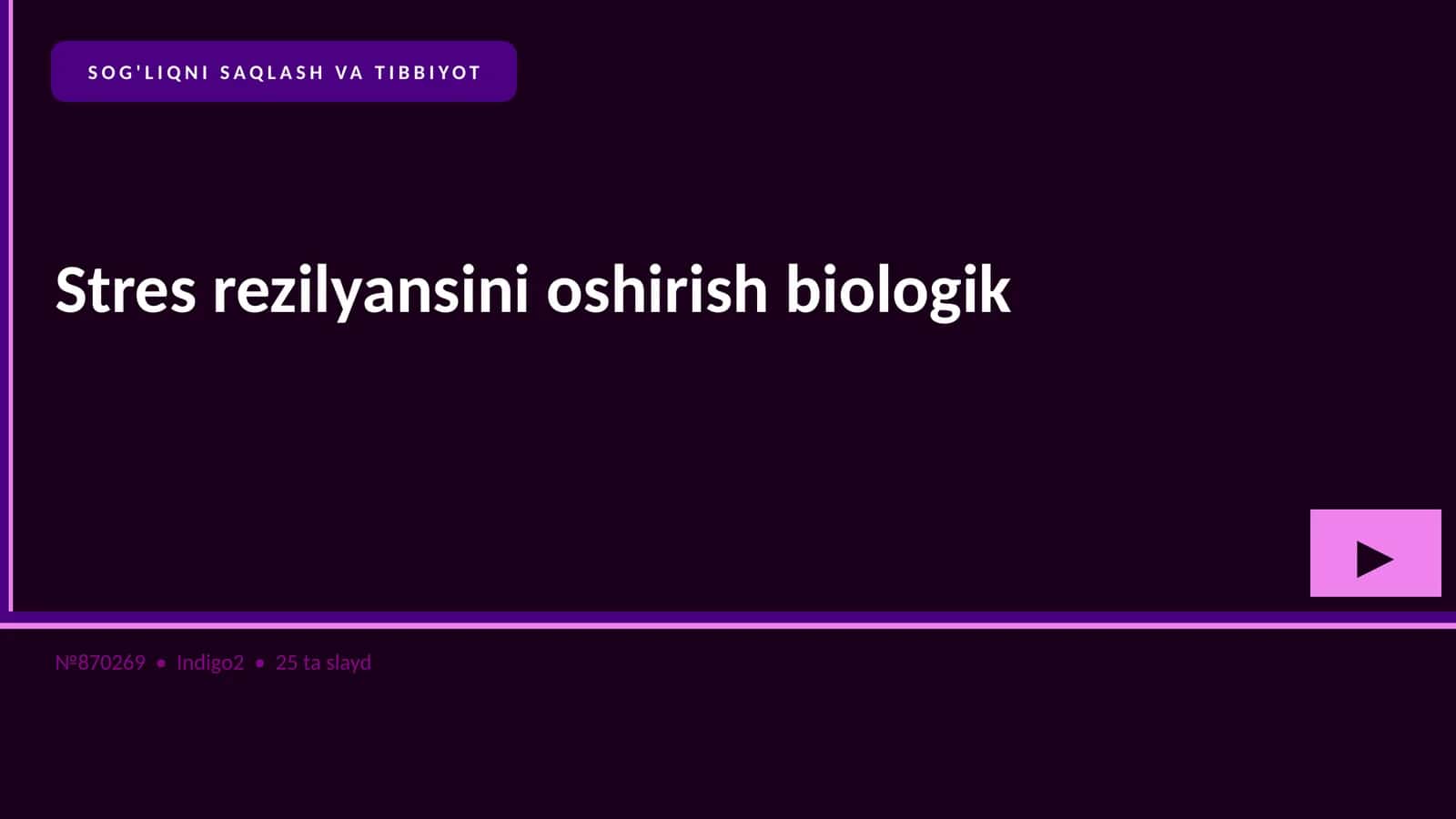 Stres rezilyansini oshirish biologik