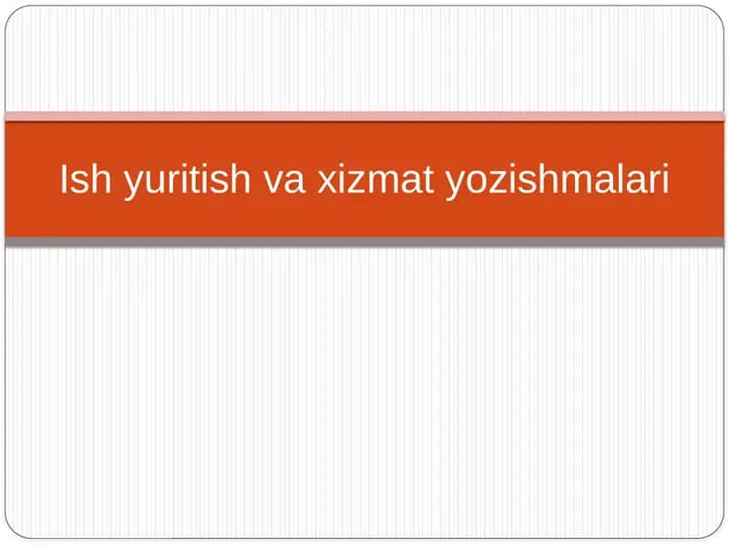 Armiyada ish yuritish