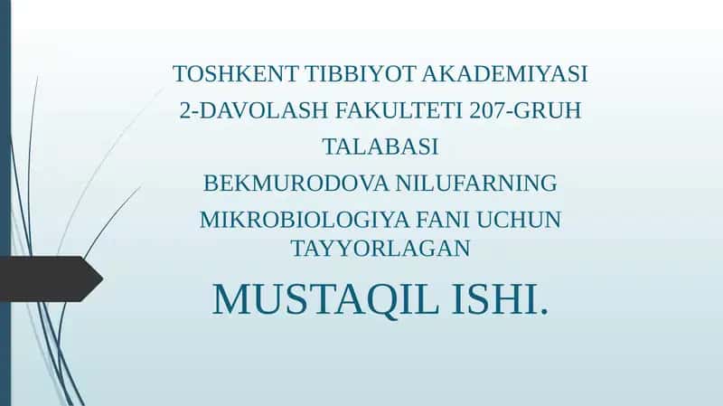 Mikrobiologiya fanining prionlar haqida tushuncha