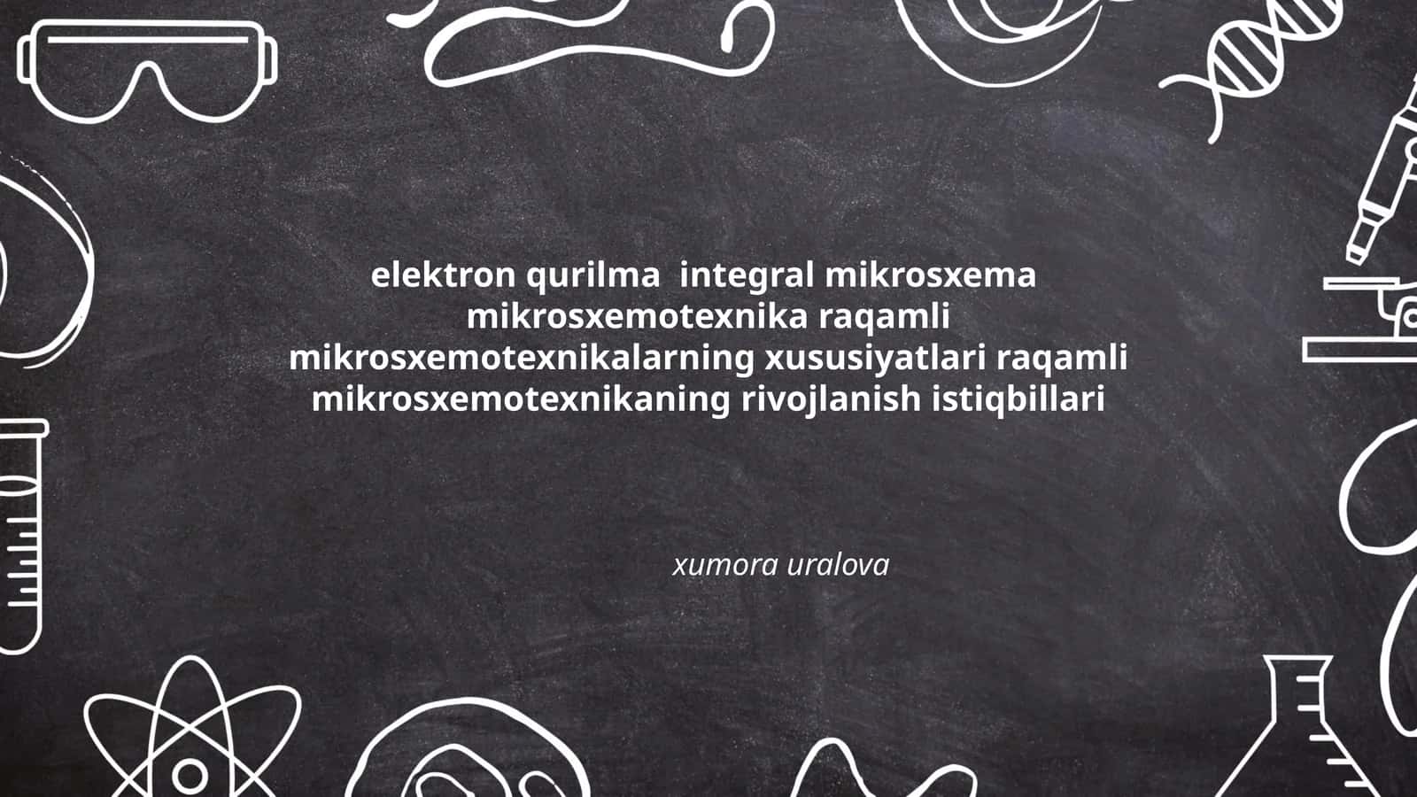 Elektron qurilma integral mikrosxema
