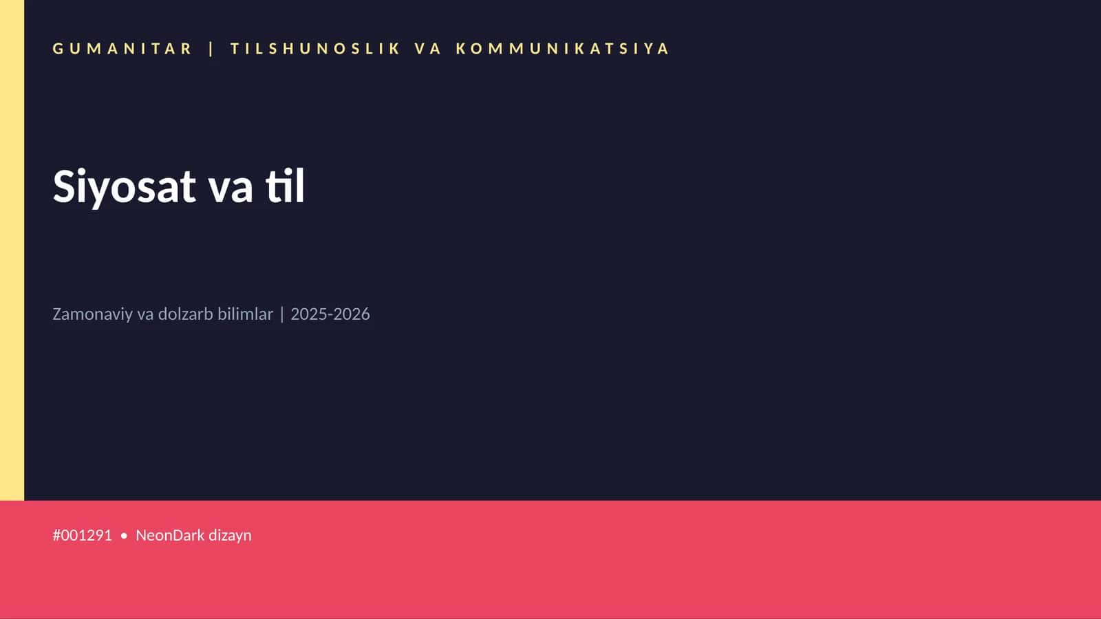 Siyosat va til