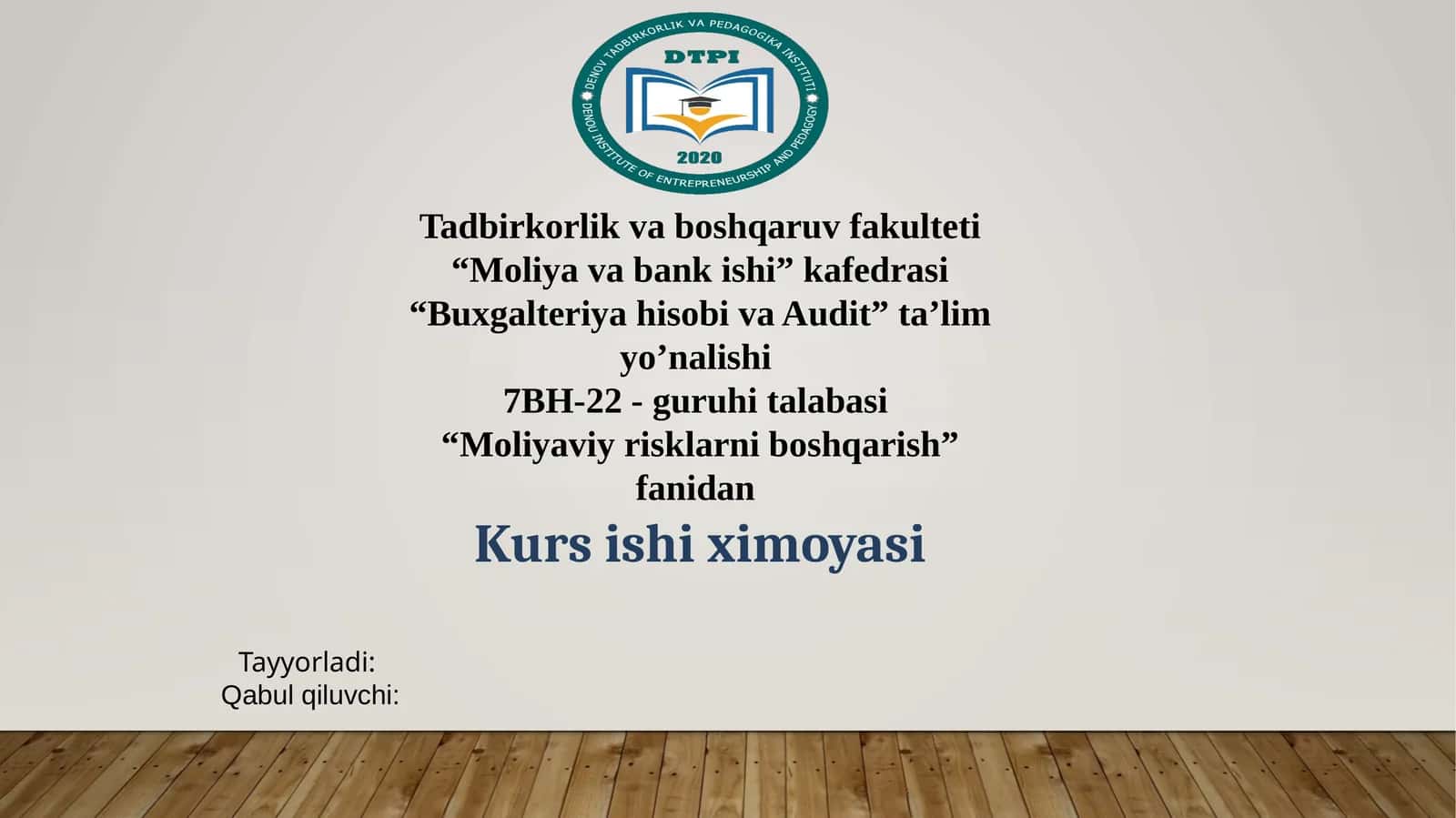 Fond bozori risklarini boshqarish