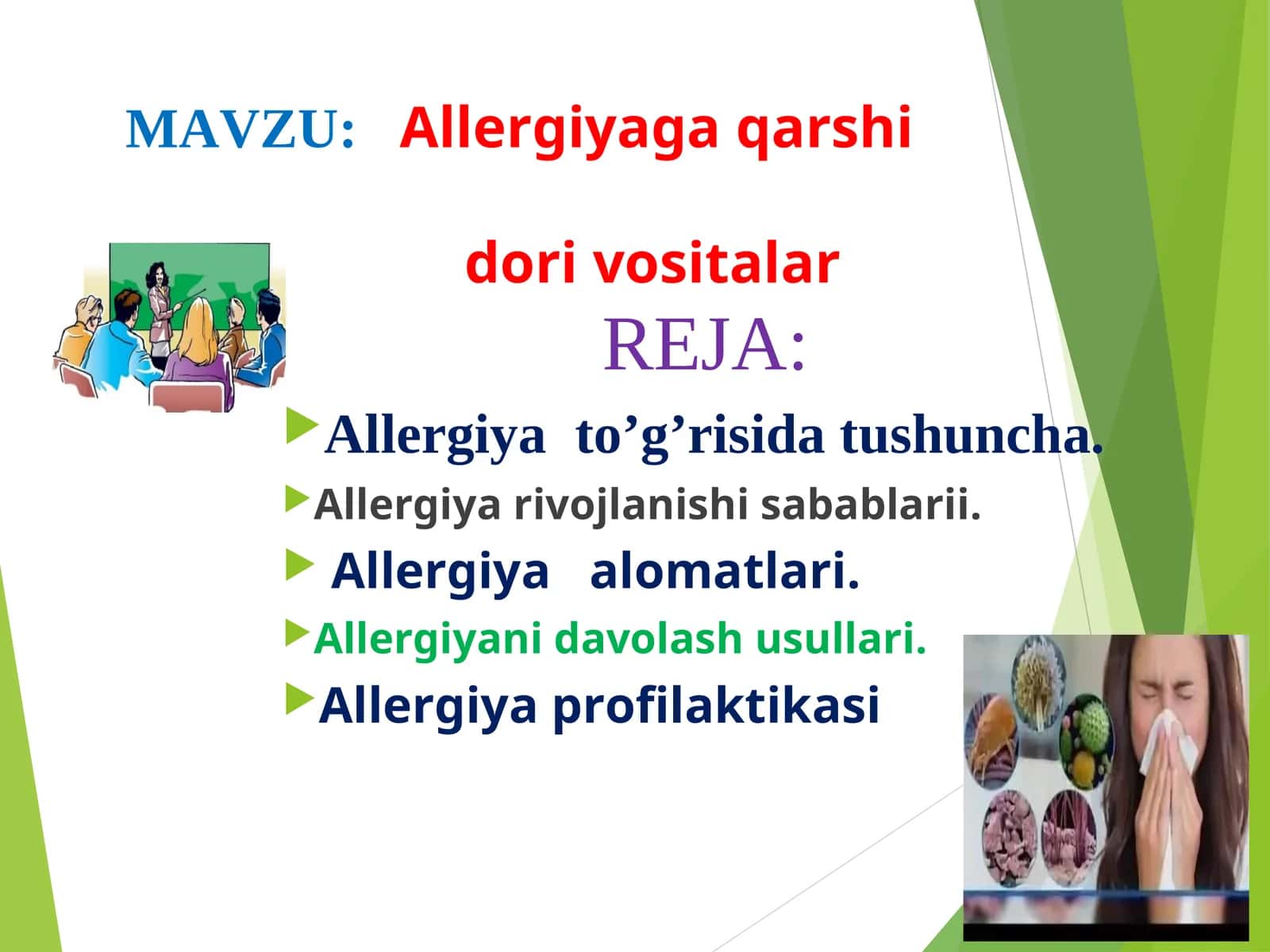Allergiyaga qarshi dorivorlar