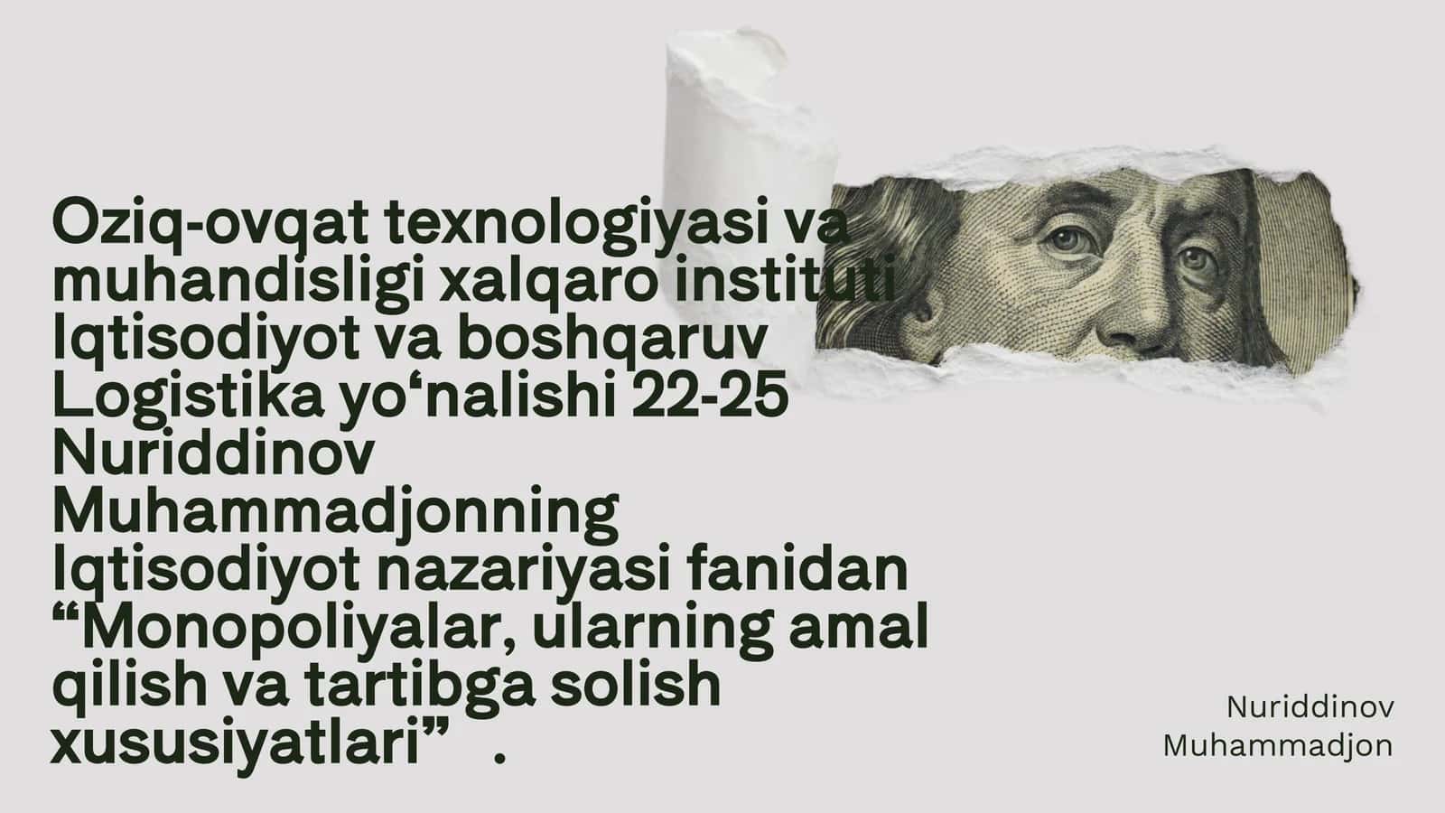 Monopoliyalarning Iqtisodiy Ta'siri