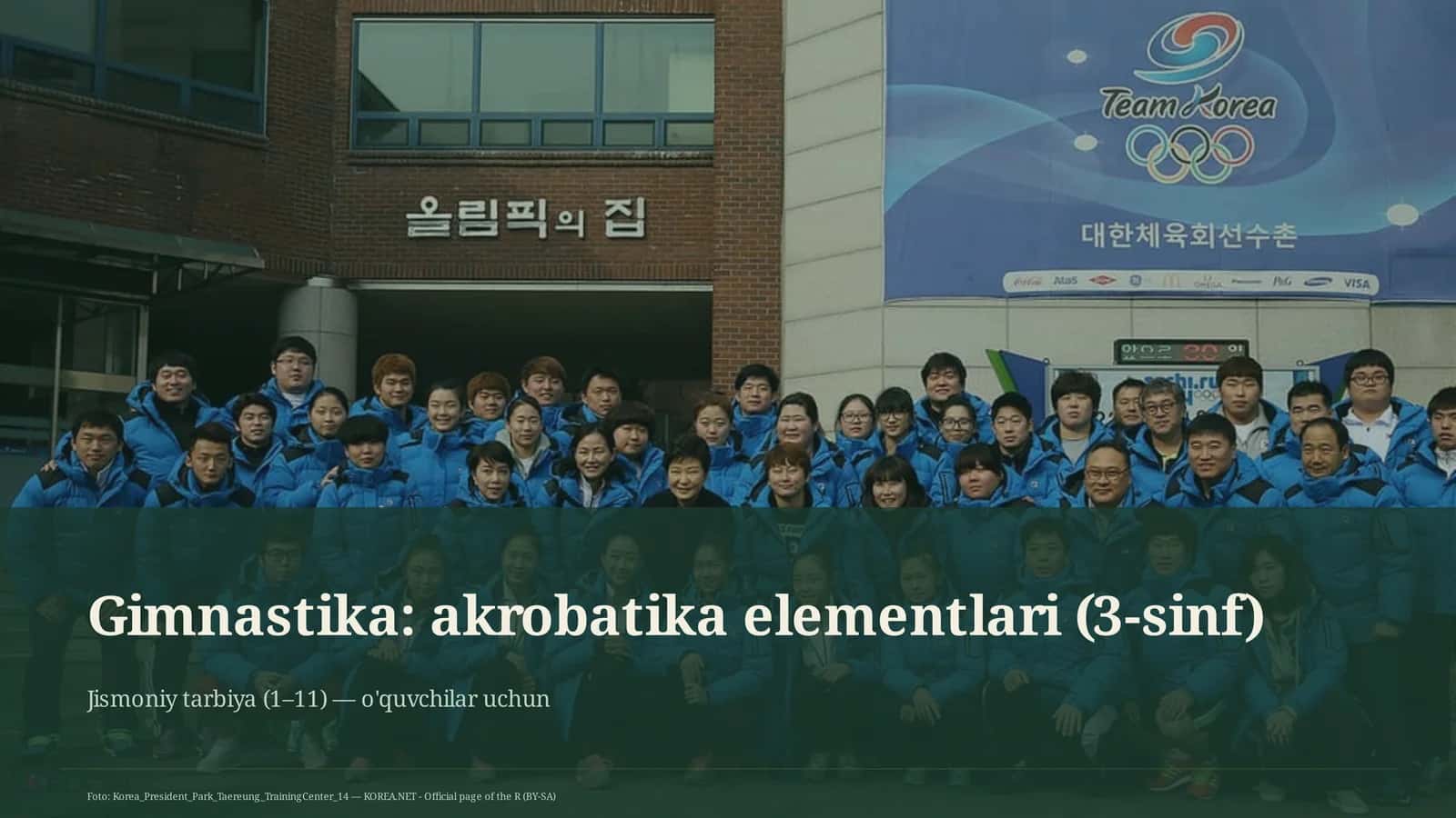 Gimnastika: akrobatika elementlari (3-sinf)