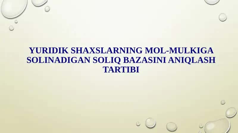 soliq to‘lovchilar