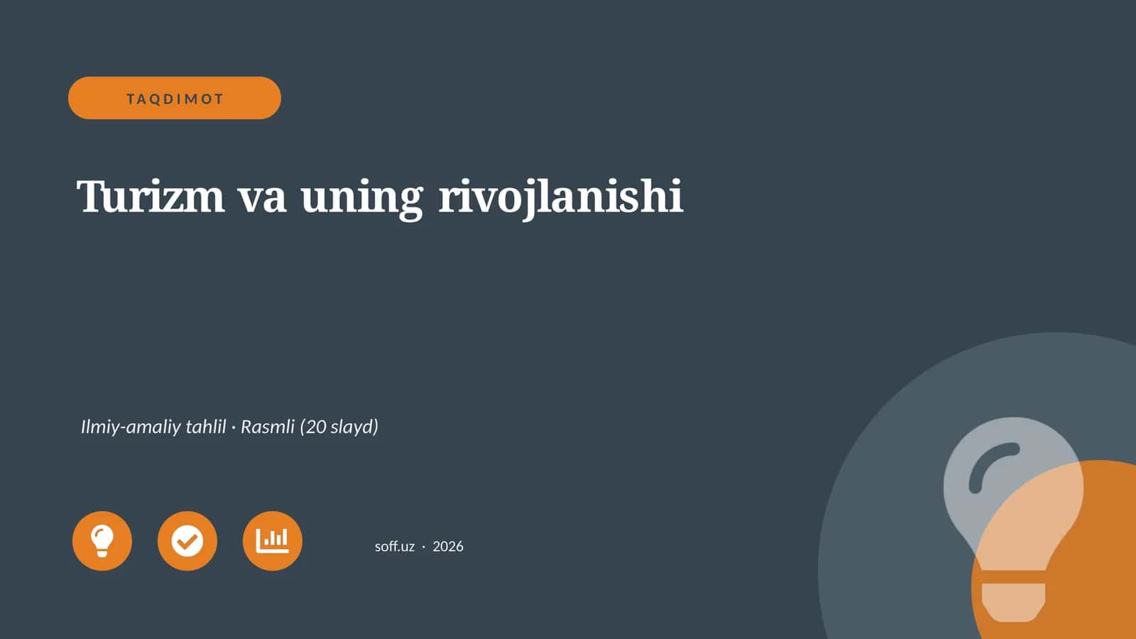 Turizm va uning rivojlanishi