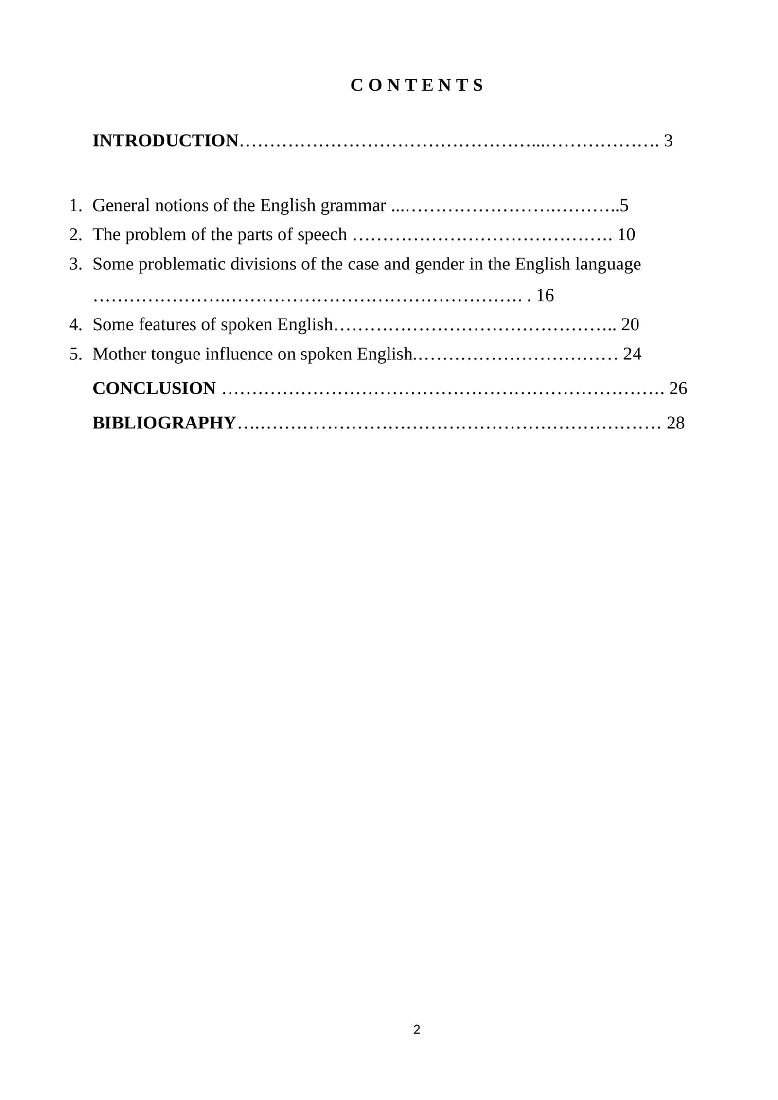General Notions of English Grammar